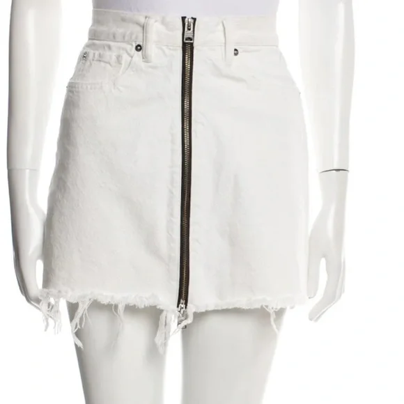 All Saints Skirts All Saints White Denim Skirt Poshmark